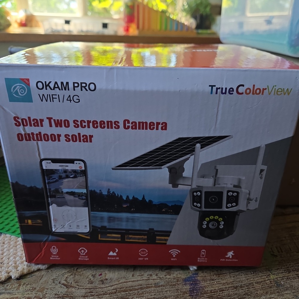 New OKAM PRO Solar Two Screens Camera WiFi/4G Outdoor Full Color True View